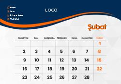 2026 Masaüstü Takvim Tasarımı