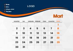 2026 Masaüstü Takvim Tasarımı