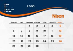 2026 Masaüstü Takvim Tasarımı