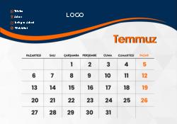2026 Masaüstü Takvim Tasarımı