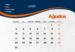 2026 Masaüstü Takvim Tasarımı