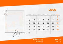 2026 Masaüstü Takvim Tasarımı