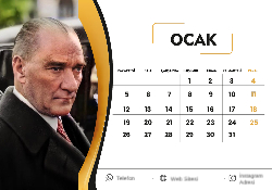 2026 Masaüstü Takvim Tasarımı