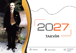 2027 Masaüstü Takvim Tasarımı