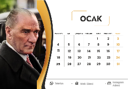 2027 Masaüstü Takvim Tasarımı