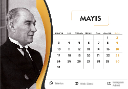 2027 Masaüstü Takvim Tasarımı