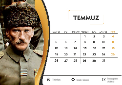 2027 Masaüstü Takvim Tasarımı