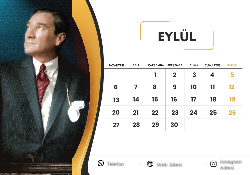 2027 Masaüstü Takvim Tasarımı