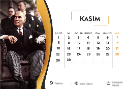 2027 Masaüstü Takvim Tasarımı