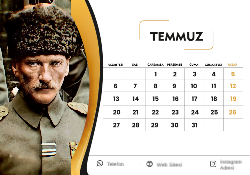 2026 Masaüstü Takvim Tasarımı