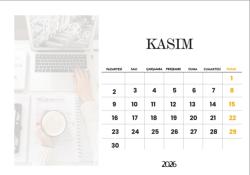 2026 Masaüstü Takvim Tasarımı