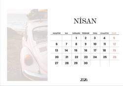 2026 Masaüstü Takvim Tasarımı