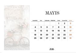 2026 Masaüstü Takvim Tasarımı