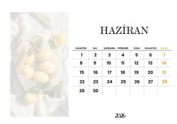 2026 Masaüstü Takvim Tasarımı