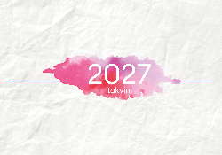 2027 Masaüstü Takvim Tasarımı