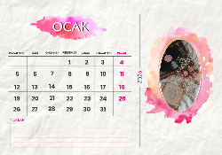 2026 Masaüstü Takvim Tasarımı