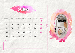 2026 Masaüstü Takvim Tasarımı