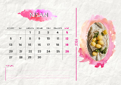 2026 Masaüstü Takvim Tasarımı