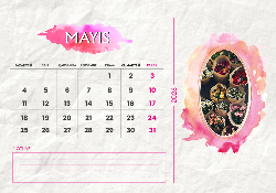 2026 Masaüstü Takvim Tasarımı