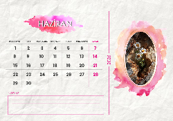 2026 Masaüstü Takvim Tasarımı