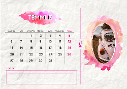 2026 Masaüstü Takvim Tasarımı