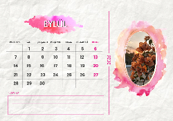 2026 Masaüstü Takvim Tasarımı