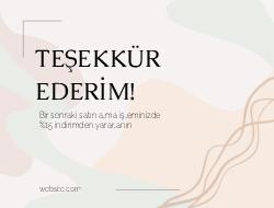 teşekkür kartı