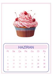 Duvar Takvimi 13 Yaprak 2025