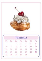 Duvar Takvimi 13 Yaprak 2025