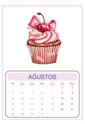 Duvar Takvimi 13 Yaprak 2025