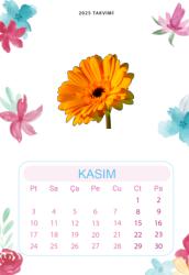 Duvar Takvimi 13 Yaprak 2025