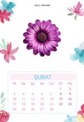 Duvar Takvimi 13 Yaprak 2025