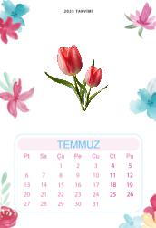 Duvar Takvimi 13 Yaprak 2025