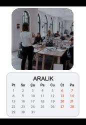 Kişiye Özel Baskılı Duvar Takvimi 13 Yaprak 2025