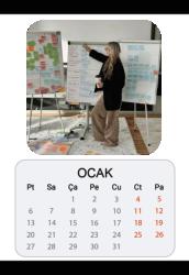 Kişiye Özel Baskılı Duvar Takvimi 13 Yaprak 2025