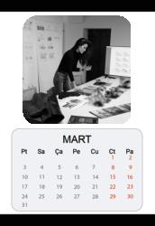 Kişiye Özel Baskılı Duvar Takvimi 13 Yaprak 2025