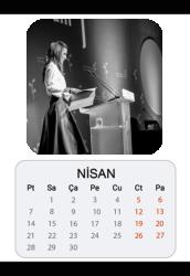 Kişiye Özel Baskılı Duvar Takvimi 13 Yaprak 2025