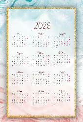 Kişiye Özel Duvar Takvimi (32x47)