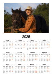 Kişiye Özel Duvar Takvimi (32x47)