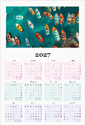 Kişiye Özel Duvar Takvimi 2027 (32x47)