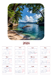 Kişiye Özel 2026 Duvar Takvimi (32x47)