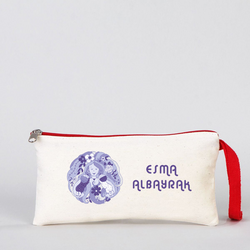 Anneler gününe özel Baskılı Clutch Makyaj Çantası