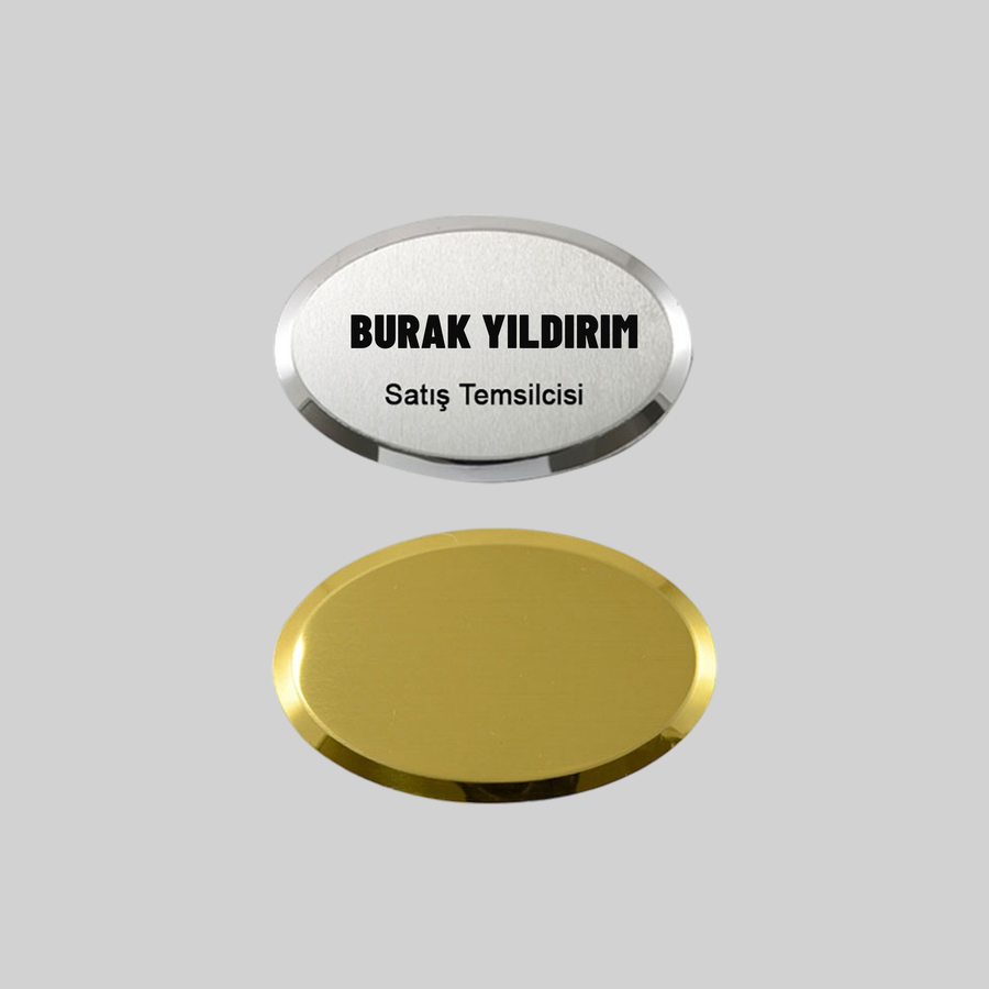 Personel Yaka Kartı Oval