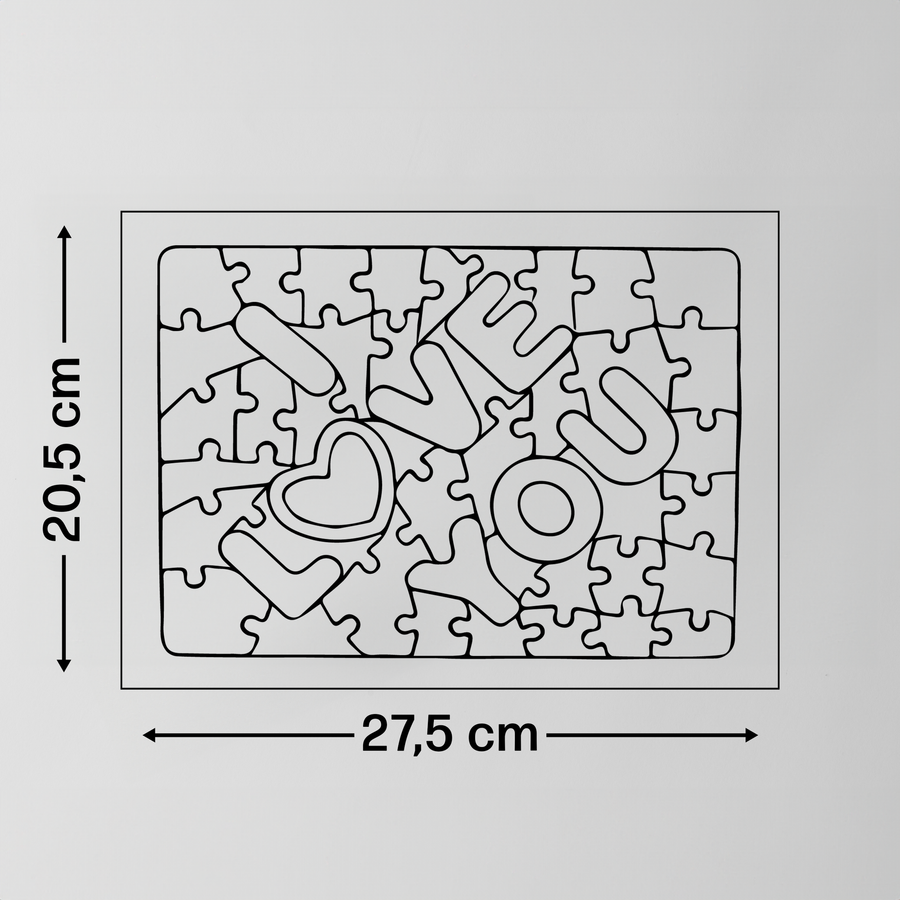 A4 Love puzzle