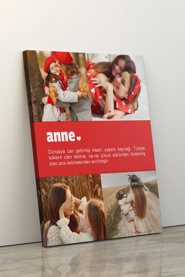 Anneler Gününe Özel Resimli Kanvas Tablo 4