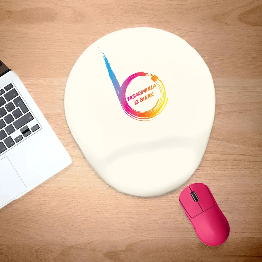 Kişiye Özel Baskılı Bilek Destekli Oval Mousepad 2