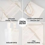 Kişiye Özel Baskılı Ham Bez Çanta 5