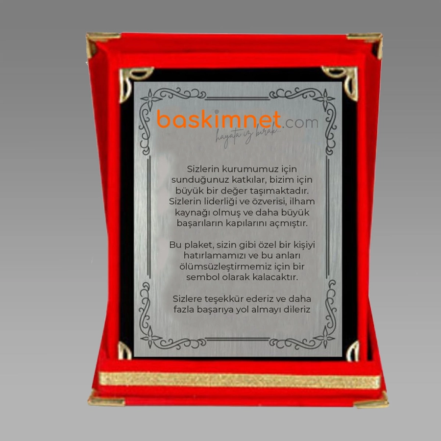 Kadife Albüm Plaket 2