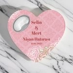 Kişiye Özel Baskılı Kalp Magnet Açacak 5