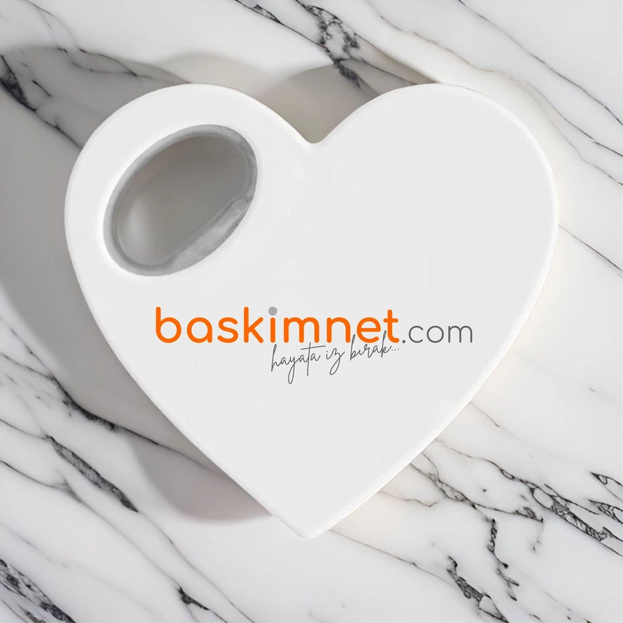 Kişiye Özel Baskılı Kalp Magnet Açacak 2